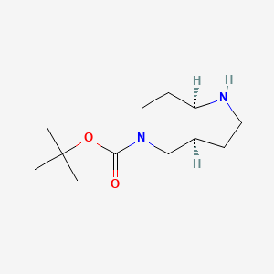 cis-5-Boc-Octahydropyrrolo[3,2-c]pyridine chemical structure (CAS 1250993-54-4)