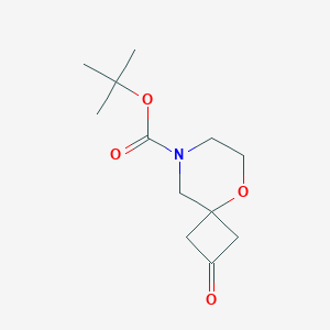tert-Butyl 2-oxo-5-oxa-8-azaspiro[3.5]nonane-8-carboxylate chemical structure (CAS 1250999-73-5)