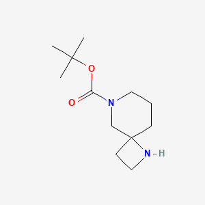 tert-Butyl 1,6-diazaspiro[3.5]nonane-6-carboxylate chemical structure (CAS 1251002-00-2)