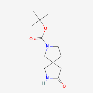 tert-Butyl 8-oxo-2,7-diazaspiro[4.4]nonane-2-carboxylate chemical structure (CAS 1251009-03-6)
