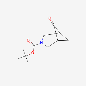 tert-Butyl 6-oxo-3-azabicyclo[3.1.1]heptane-3-carboxylate chemical structure (CAS 1251013-26-9)