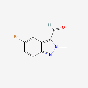 5-Bromo-2-methyl-2H-indazole-3-carbaldehyde chemical structure (CAS 1251023-52-5)