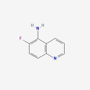 6-Fluoroquinolin-5-amine chemical structure (CAS 1251032-63-9)