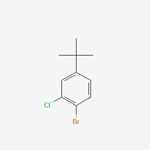 1-Bromo-4-(tert-butyl)-2-chlorobenzene chemical structure (CAS 1251032-65-1)
