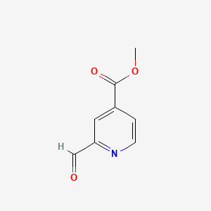 Methyl 2-formylisonicotinate chemical structure (CAS 125104-34-9)