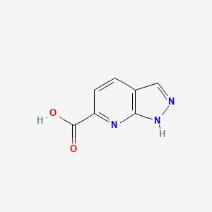 1H-pyrazolo[3,4-b]pyridine-6-carboxylic acid chemical structure (CAS 1251111-24-6)