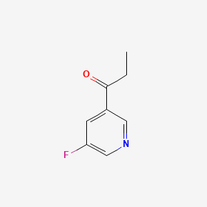 1-(5-Fluoropyridin-3-yl)propan-1-one chemical structure (CAS 1251334-09-4)