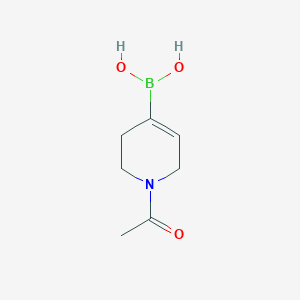 (1-Acetyl-1,2,3,6-tetrahydropyridin-4-yl)boronic acid chemical structure (CAS 1251537-34-4)