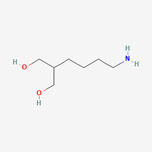 2-(4-Aminobutyl)propane-1,3-diol chemical structure (CAS 125162-81-4)