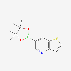 6-(4,4,5,5-Tetramethyl-1,3,2-dioxaborolan-2-yl)thieno[3,2-b]pyridine chemical structure (CAS 1251734-15-2)