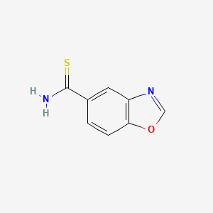 Benzo[d]oxazole-5-carbothioamide chemical structure (CAS 1251925-36-6)