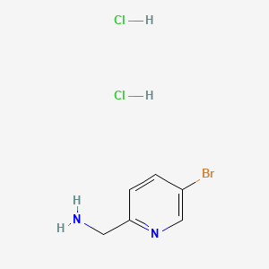 (5-Bromopyridin-2-yl)methanamine dihydrochloride chemical structure (CAS 1251953-03-3)