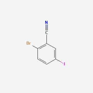 2-Bromo-5-iodobenzonitrile chemical structure (CAS 1252046-13-1)