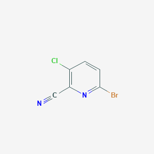 6-Bromo-3-chloropicolinonitrile chemical structure (CAS 1252046-16-4)