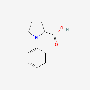 1-Phenylpyrrolidine-2-carboxylic acid chemical structure (CAS 1252657-81-0)