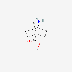 Methyl 4-aminobicyclo[2.2.1]heptane-1-carboxylate chemical structure (CAS 1252672-38-0)