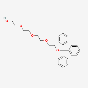 1,1,1-Triphenyl-2,5,8,11-tetraoxatridecan-13-ol chemical structure (CAS 125274-16-0)