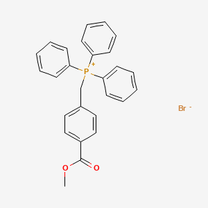 [4-(Methoxycarbonyl)benzyl](triphenyl)phosphonium bromide chemical structure (CAS 1253-46-9)