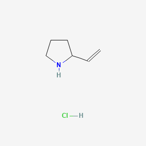 2-Vinylpyrrolidine hydrochloride chemical structure (CAS 125348-98-3)