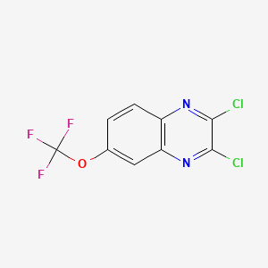 2,3-Dichloro-6-(trifluoromethoxy)quinoxaline chemical structure (CAS 1253522-03-0)