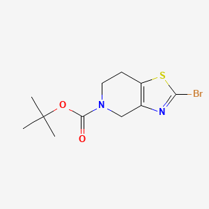 tert-Butyl 2-bromo-6,7-dihydrothiazolo[4,5-c]pyridine-5(4H)-carboxylate chemical structure (CAS 1253654-37-3)