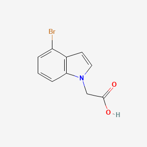2-(4-Bromo-1H-indol-1-yl)acetic acid chemical structure (CAS 1253926-06-5)