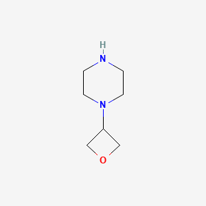1-(Oxetan-3-yl)piperazine chemical structure (CAS 1254115-23-5)
