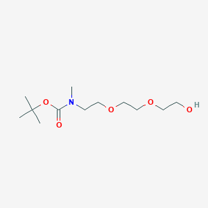 tert-Butyl (2-(2-(2-hydroxyethoxy)ethoxy)ethyl)(methyl)carbamate chemical structure (CAS 1254119-42-0)
