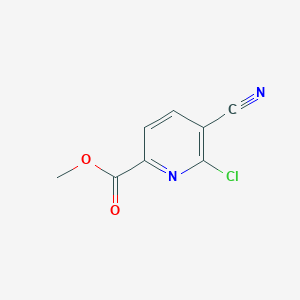 Methyl 6-chloro-5-cyanopicolinate chemical structure (CAS 1254163-81-9)