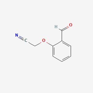2-(2-Formylphenoxy)acetonitrile chemical structure (CAS 125418-83-9)