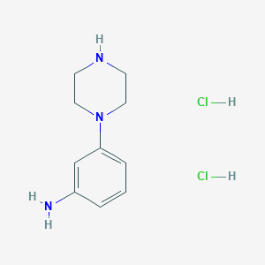 3-(Piperazin-1-yl)aniline dihydrochloride chemical structure (CAS 125421-98-9)