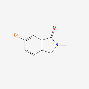 6-Bromo-2-methylisoindolin-1-one chemical structure (CAS 1254319-51-1)