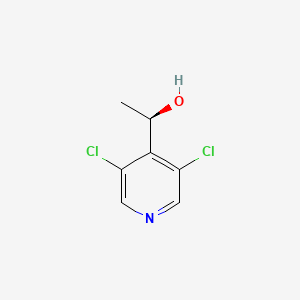 (R)-1-(3,5-Dichloropyridin-4-yl)ethanol chemical structure (CAS 1254473-68-1)