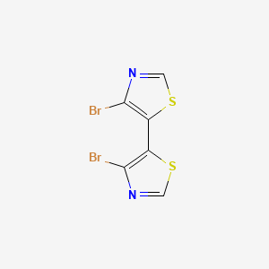 4,4'-Dibromo-5,5'-bithiazole chemical structure (CAS 1254951-93-3)