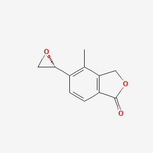 (S)-4-Methyl-5-(oxiran-2-yl)isobenzofuran-1(3H)-one chemical structure (CAS 1255206-71-3)