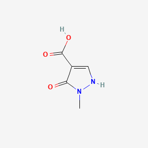 5-Hydroxy-1-methyl-1H-pyrazole-4-carboxylic acid chemical structure (CAS 1255352-25-0)