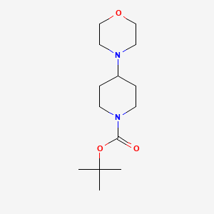 tert-Butyl 4-morpholinopiperidine-1-carboxylate chemical structure (CAS 125541-20-0)
