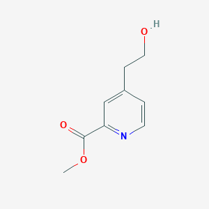 Methyl 4-(2-hydroxyethyl)picolinate chemical structure (CAS 125545-91-7)
