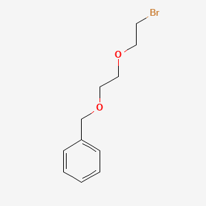 ((2-(2-Bromoethoxy)ethoxy)methyl)benzene chemical structure (CAS 125562-32-5)