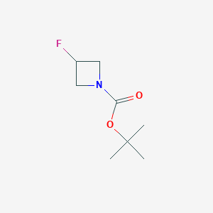 tert-Butyl 3-fluoroazetidine-1-carboxylate chemical structure (CAS 1255666-44-4)