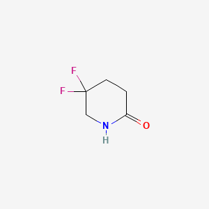 5,5-Difluoropiperidin-2-one chemical structure (CAS 1255666-50-2)