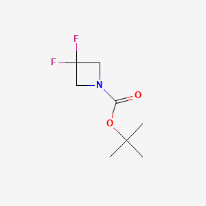 tert-Butyl 3,3-difluoroazetidine-1-carboxylate chemical structure (CAS 1255666-59-1)