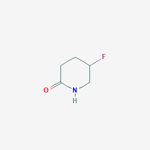 5-Fluoropiperidin-2-one chemical structure (CAS 1255667-14-1)