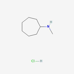 N-Methylcycloheptanamine hydrochloride chemical structure (CAS 1255718-16-1)