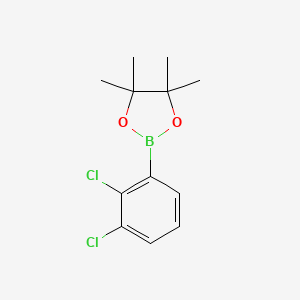 2-(2,3-Dichlorophenyl)-4,4,5,5-tetramethyl-1,3,2-dioxaborolane chemical structure (CAS 1255760-30-5)