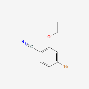 4-Bromo-2-ethoxybenzonitrile chemical structure (CAS 1255870-63-3)