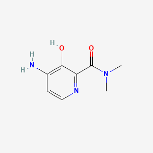 4-Amino-3-hydroxy-N,N-dimethylpicolinamide chemical structure (CAS 1255917-92-0)