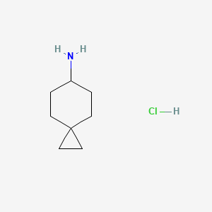 Spiro[2.5]octan-6-amine hydrochloride chemical structure (CAS 1256256-54-8)