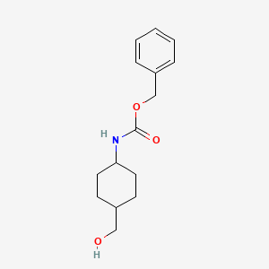 Benzyl (cis-4-(hydroxymethyl)cyclohexyl)carbamate chemical structure (CAS 1256276-45-5)