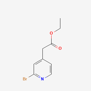 Ethyl 2-(2-bromopyridin-4-yl)acetate chemical structure (CAS 1256337-24-2)